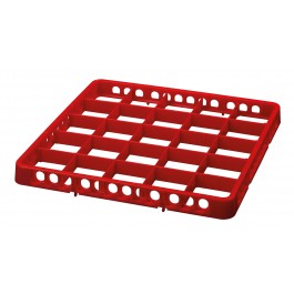 Spülkorbteiler, 25 Fächer, rot von Bartscher