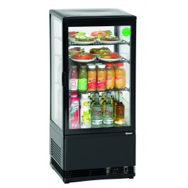 Mini-Kühlvitrine 78L, schwarz von Bartscher