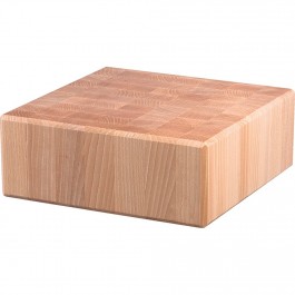 Hackblock aus Holz, 40 x 40 x 15 cm (BxTxH) von Stalgast
