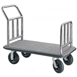 Gepäckwagen, Edelstahl, grau 