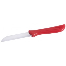 Küchenmesser mit rotem Griff, glatte Klinge