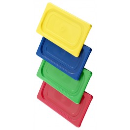 GN-Deckel 1/9, rot aus Polypropylen