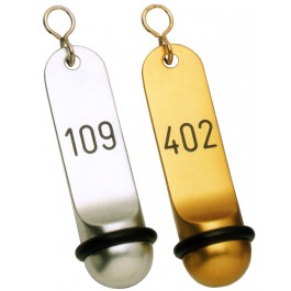 Hotel-Schlüsselanhänger 11,5 cm, Leichtmetall eloxiert