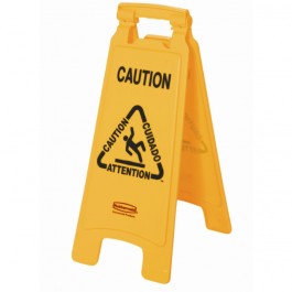 Rubbermaid Warnschild Rutschgefahr mehrsprachig
