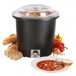 Suppentopf, 10L, schwarz