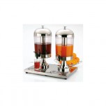 Saftdispenser DUO -INOX STAR- 36 x 52 cm, H: 55 cm
