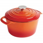 Vogue runder Schmortopf orange