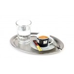 Serviertablett -KAFFEEHAUS- 26,5 x 19 cm, H: 1 cm, oval