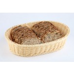 Tisch- und Buffetkorb, oval 23 x 17 cm, H: 8 cm