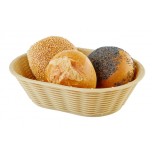 Brot- und Obstkorb 23 x 17 cm, H: 6,5 cm, oval