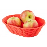 Brot- und Obstkorb 23 x 17 cm, H: 6,5 cm, oval