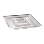 Float transparenter Deckel viereckig SAN 19 x 19cm