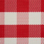 Tischset - rot/weiß kariert 45 x 33 cm