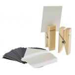 Kartenhalter, 2er Set 4 x 2,5 cm, H: 10 cm