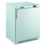 Gewerbetiefkühlschrank, mit statischer Kühlung und weißer Volltür, unter- und einbaufähig
