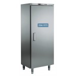 Umluft-Gewerbekühlschrank, in CHR, mit Volltür, für EN-Bleche 600 x 400 mm