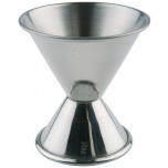 Cocktail-Doppelmaß Ø 6 / 5 cm, H: 6 cm