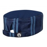 Chef Works Cool Vent Beanie Presidio mit Satinstreifen marineblau