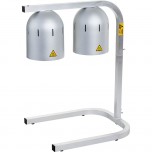 Doppel-Buffetwärmelampe, 0,5 kW, Abmessung 360 x 480 x 605 mm (BxTxH)