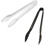 Salatzange aus Polycarbonat, schwarz, Länge 23 cm