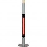 Elektrischer Heizstrahler, mit LED-Beleuchtung, Ø 400 mm, Höhe 1800 mm