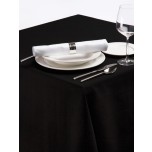 Palmar Tischdecke aus Polyester quadratisch 130cm schwarz