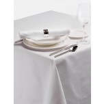 Palmar Tischdecke aus Polyester quadratisch 130cm weiß