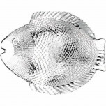 Fischteller aus Glas 260 x 210 mm