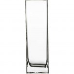Vase aus Glas eckig Höhe 180 mm