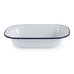 Olympia Emaille rechteckige Speisenschale 28x19cm