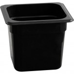 Gastronormbehälter, Polycarbonat, schwarz, GN 1/6 (65 mm)