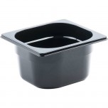 Gastronormbehälter NEW MODEL Polycarbonat schwarz, GN 1/6 (150 mm)
