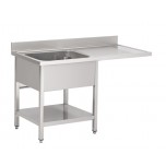 Gastro M Spültisch mit Platz für Geschirrspüler 1200x700x850mm