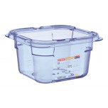 Araven GN1/6 ABS Lebensmittelbehälter blau 100mm