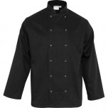 Nino Cucino Kochjacke langarm, schwarz, Größe M