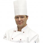 Nino Cucino Kochmütze, weiß, 100% Vlieseline, Höhe 20 cm