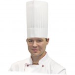 Nino Cucino Kochmütze, weiß, 100% Vlieseline, Höhe 25 cm