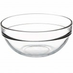 Glasschüssel, Ø 140 mm, Höhe 63 mm, 0,55 Liter