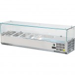 Pizzakühlaufsatz, für 7 x GN 1/4 (150 mm), Abmessung 1800 x 335 x 435 mm (BxTxH)
