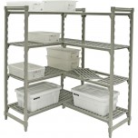Pfostensatz, für Lagerregal freihstehend und Eck-Lagerregal, Abmessung 610 x 1800 mm (TxH)