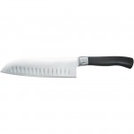 Stalgast Santoku-Messer mit Kullenschliff ELITE, geschmiedete Edelstahlklinge 130 mm