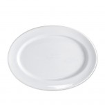 Serie Isabell Platte mit Fahne  oval 250 x 188 mm