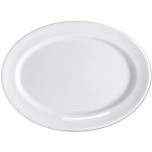 Serie Isabell Platte mit Fahne  oval 310 x 228 mm