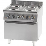 Elektro-Herd mit Backofen (GN 2/1) Serie 700 - 4-Platten  (4x2,6)