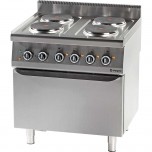 Elektroherd mit Backofen (600 x 400 mm / GN 1/1) Serie 700, 4-Platten (4x2,6)