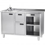 Arbeitstisch für Kaffeemaschine, 1600 x 700 x 1000 mm (BxTxH)