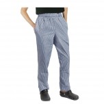 Chef Works Unisex Kochhose Easyfit blau weiß kleinkariert L