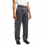 Chef Works Unisex Kochhose Easyfit kreidestreifen blau L
