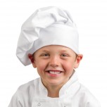 Whites Kinderkochmütze weiß