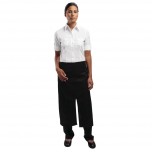 Uniform Works Bistroschürze mit Schlitz schwarz